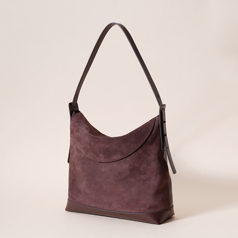 Women’s Genuine Leather Flap Crossbody Shoulder Tote Bag In Vintage image 5