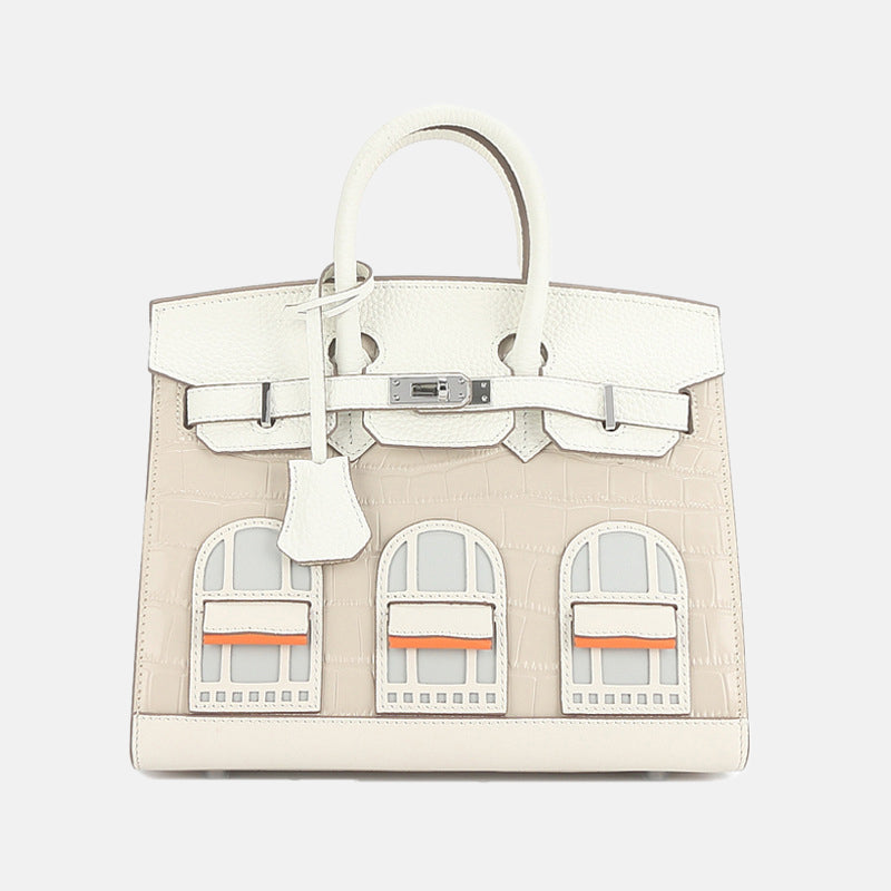 Women’s Genuine Leather HOUSE Top Handle Bags image 7