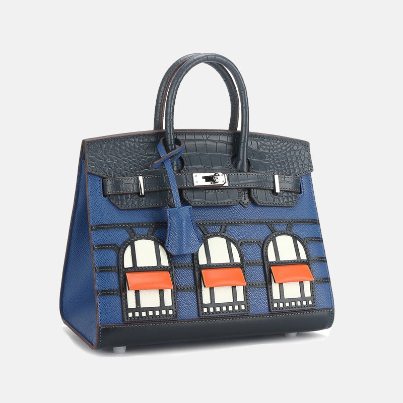 Women’s Genuine Leather HOUSE Top Handle Bags image 2