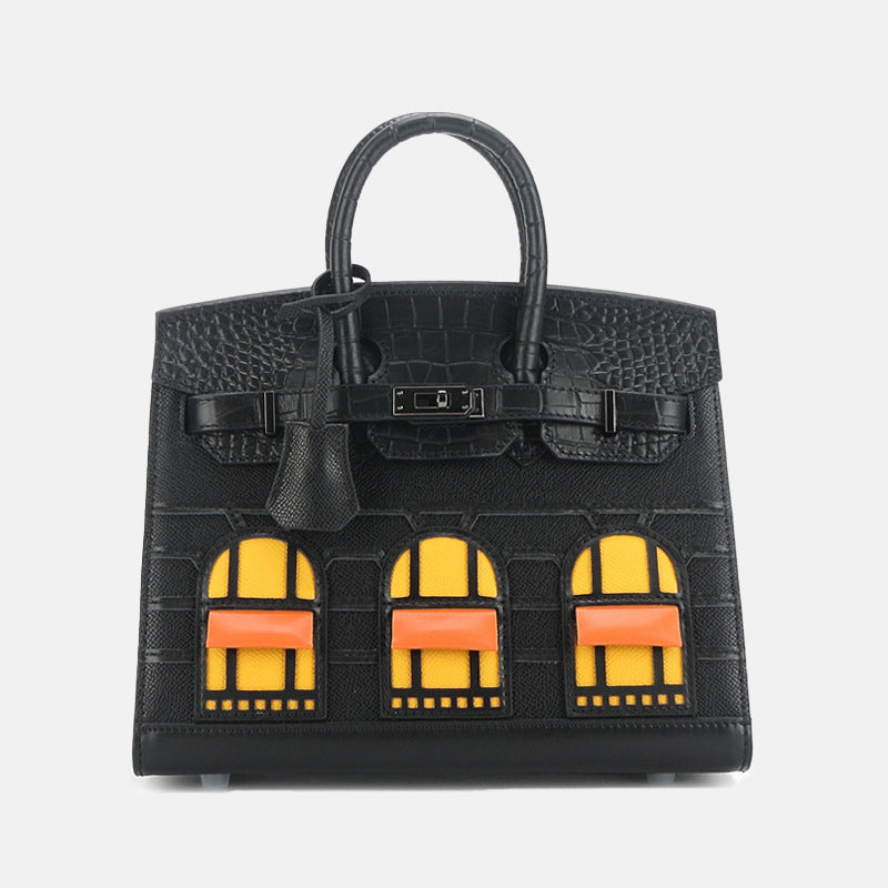 Women’s Genuine Leather HOUSE Top Handle Bags image 5