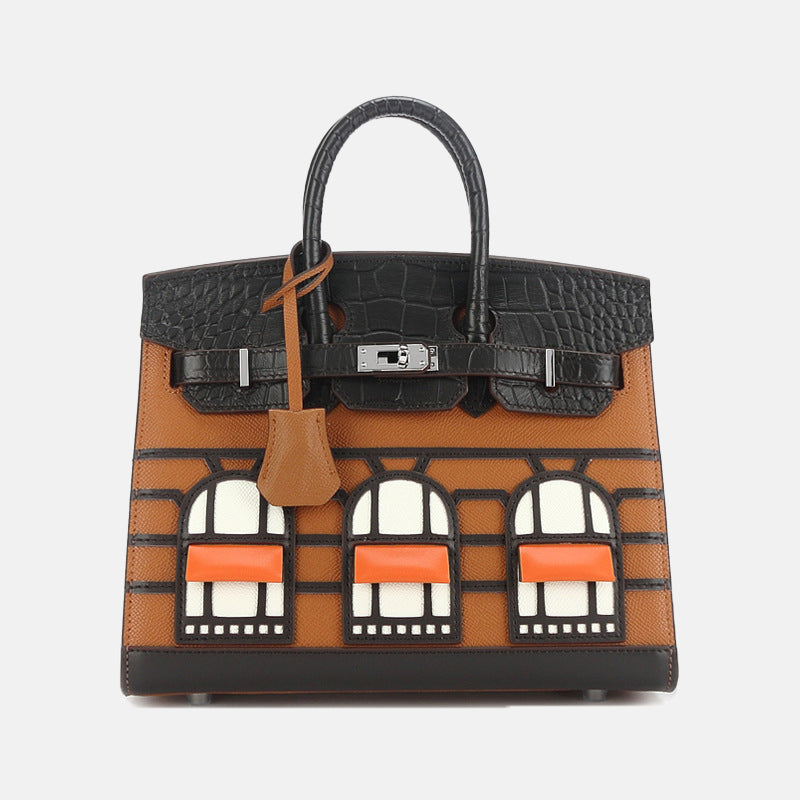 Women’s Genuine Leather HOUSE Top Handle Bags image 6