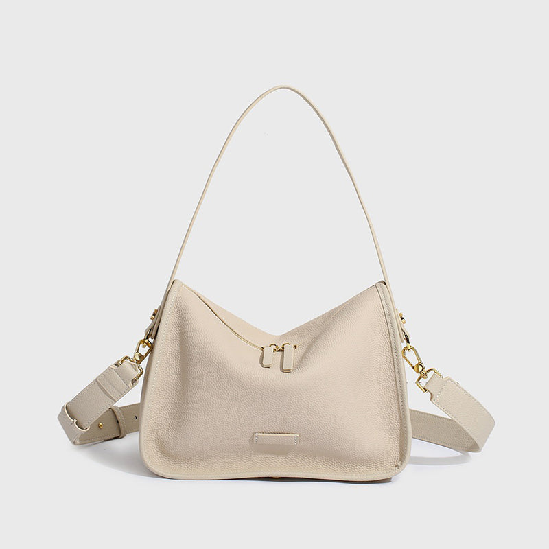 Women’s Genuine Leather Hobo Bag with Crossbody Strap image