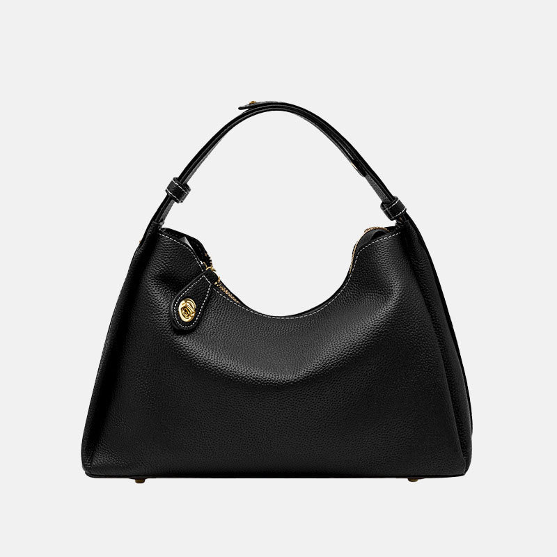 Women’s Genuine Leather Lock Buckle Zipper Crossbody Shoulder Handbags In Vintage image 6