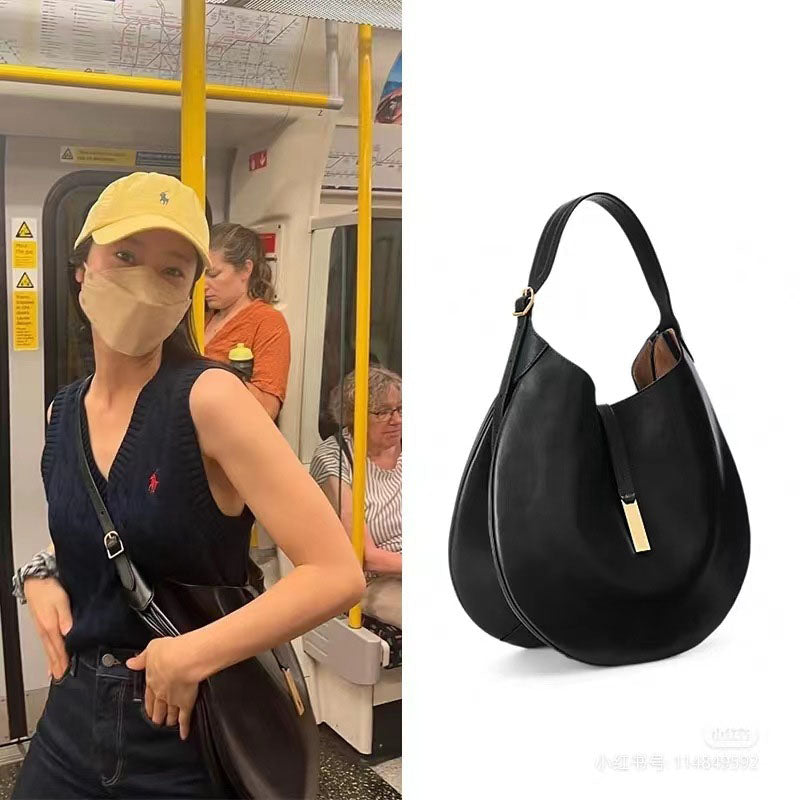 Women’s Genuine Leather Lock Hobo Bag image 6