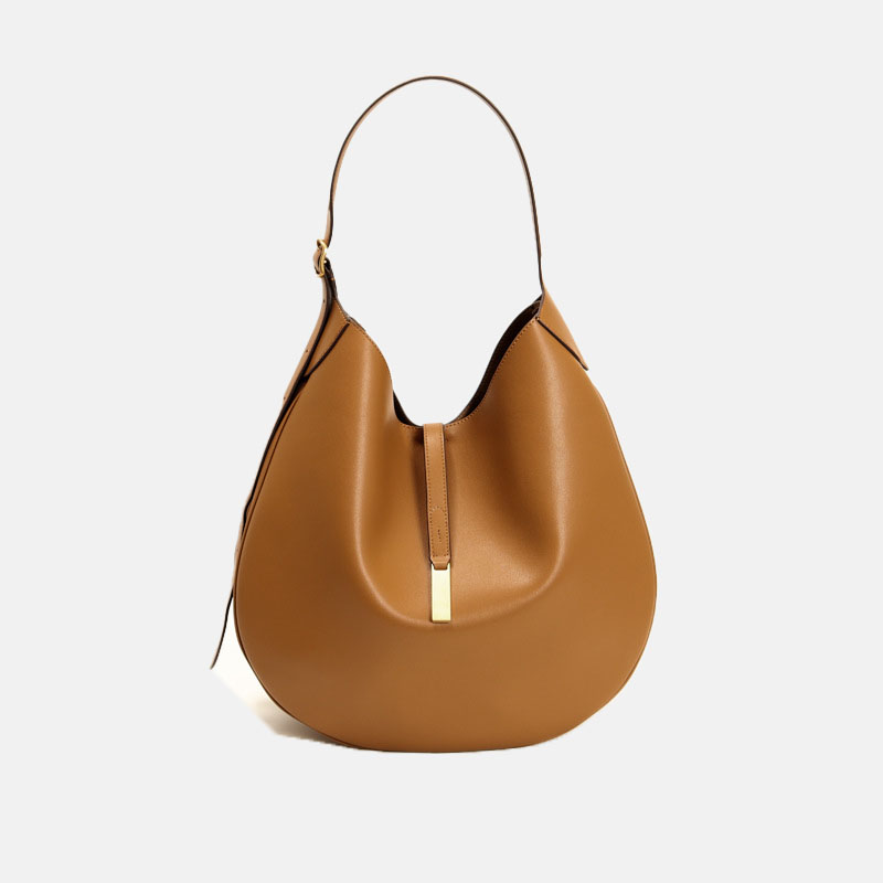 Women’s Genuine Leather Lock Hobo Bag image 2