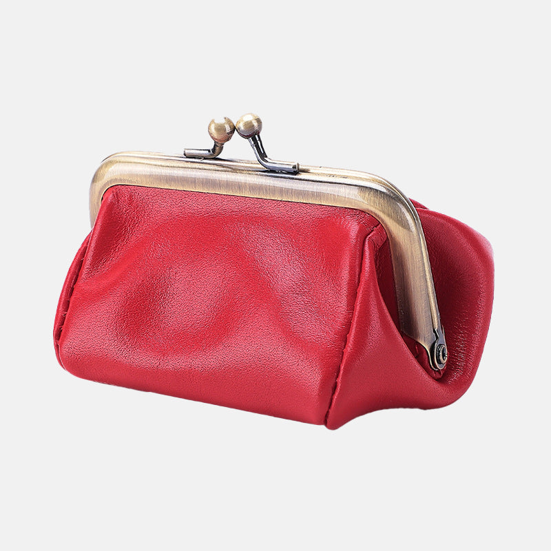 Women’s Genuine Leather Mini Clutch Coin Purse image 7