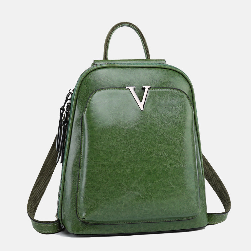 Women’s Genuine Leather Minimal Backpacks image 7