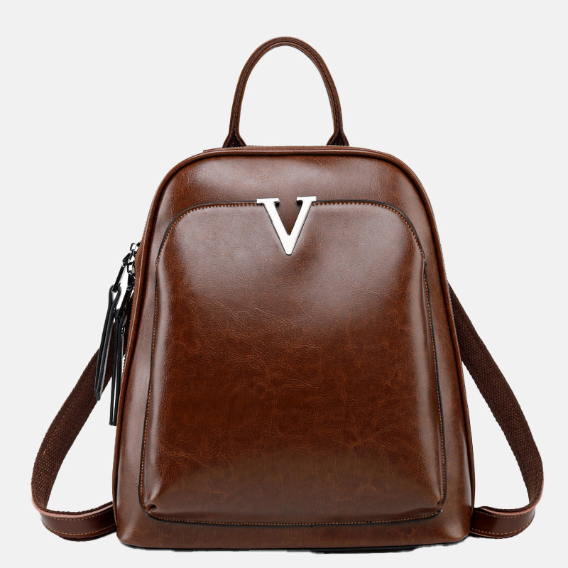 Women’s Genuine Leather Minimal Backpacks image 3