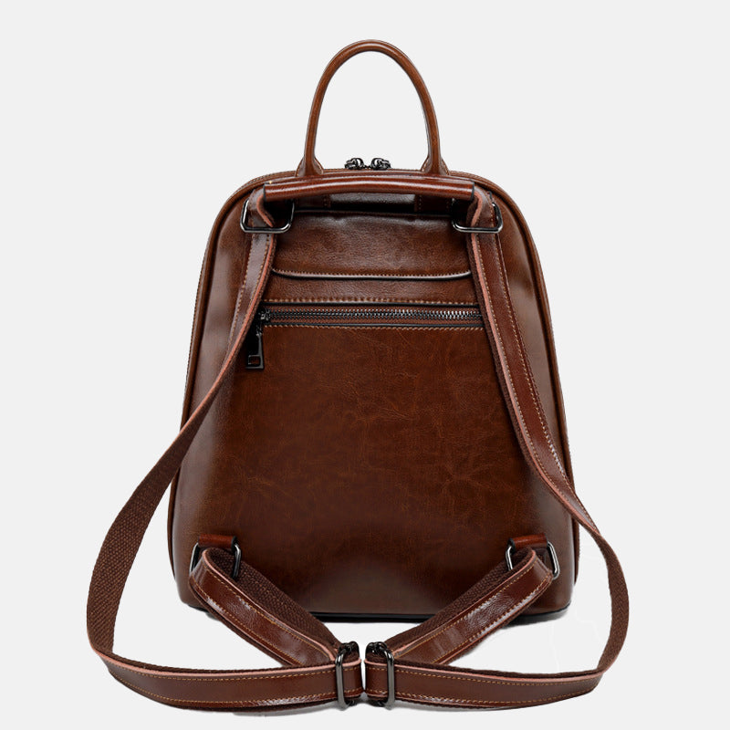 Women’s Genuine Leather Minimal Backpacks image 4