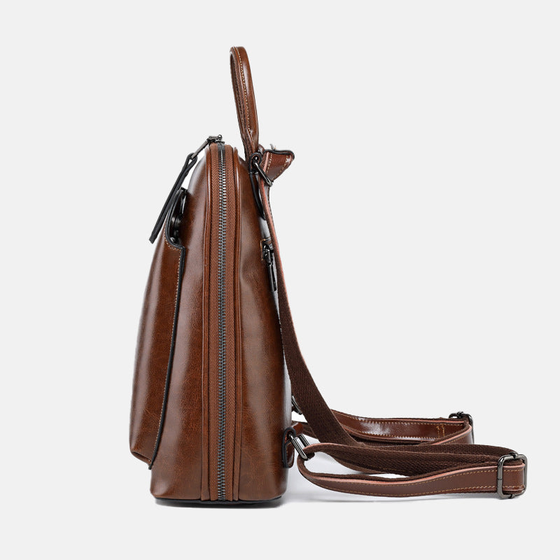 Women’s Genuine Leather Minimal Backpacks image 5