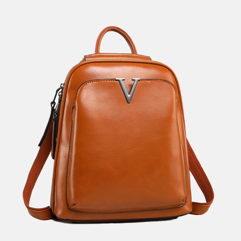 Women’s Genuine Leather Minimal Backpacks image 8