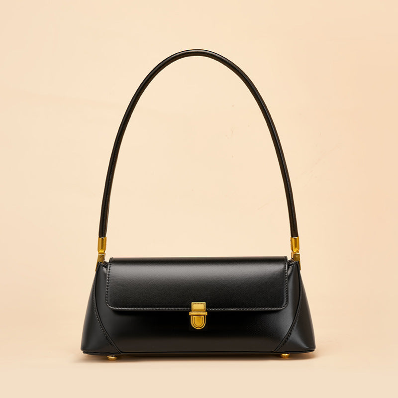 Women’s Genuine Leather Minimal Baguette Bags image 5