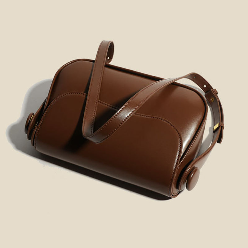 Women’s Genuine Leather Minimalist Crossbody Baguette Bags image 7