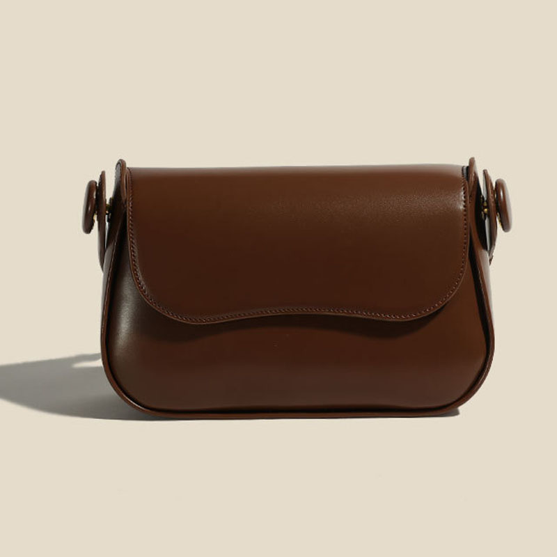 Women’s Genuine Leather Minimalist Crossbody Baguette Bags image 4
