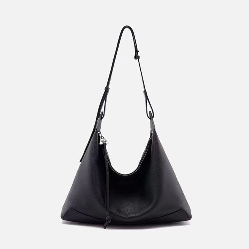 Women’s Genuine Leather Minimalist Crossbody Shoulder Hobo Bag image 6