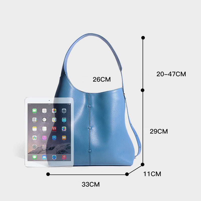 Women’s Genuine Leather Minimalist Crossbody Tote Bags image 2