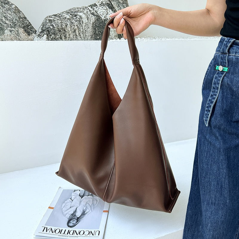 Women’s Genuine Leather Minimalist Hobo Bag image 5