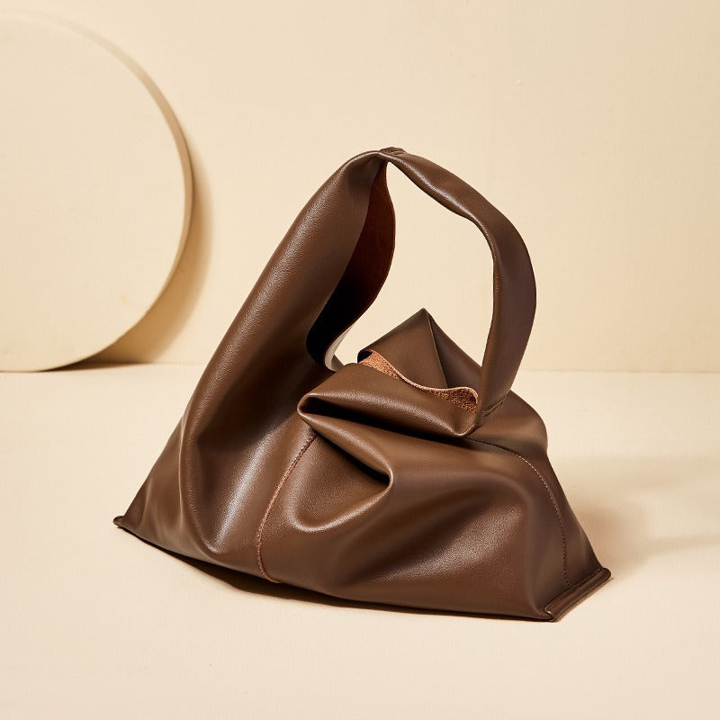 Women’s Genuine Leather Minimalist Hobo Bag image 3