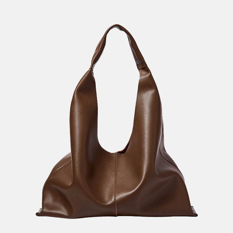 Women’s Genuine Leather Minimalist Hobo Bag image
