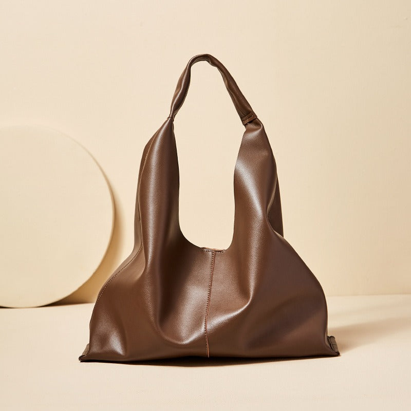Women’s Genuine Leather Minimalist Hobo Bag image 2