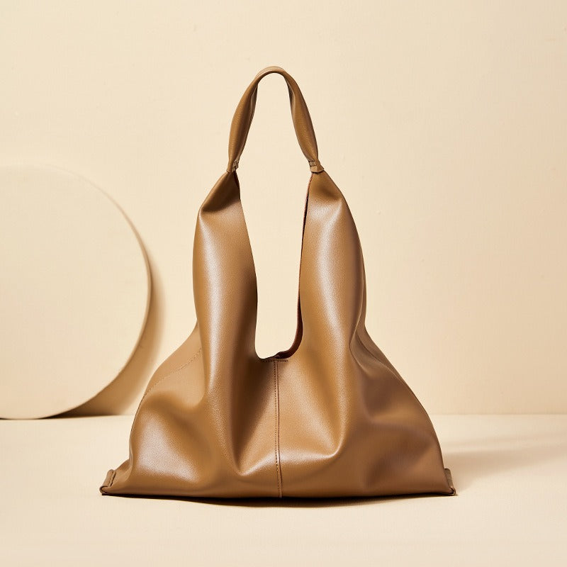 Women’s Genuine Leather Minimalist Hobo Bag image 6