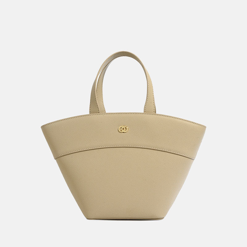Women’s Genuine Leather Minimalist Shell Tote Bag image