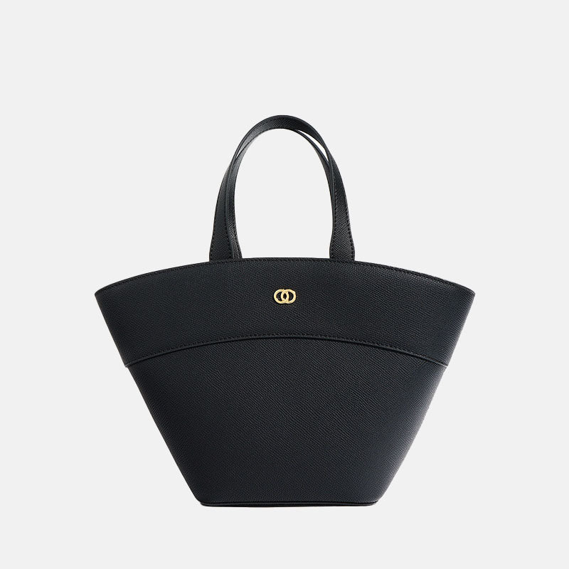 Women’s Genuine Leather Minimalist Shell Tote Bag image 7