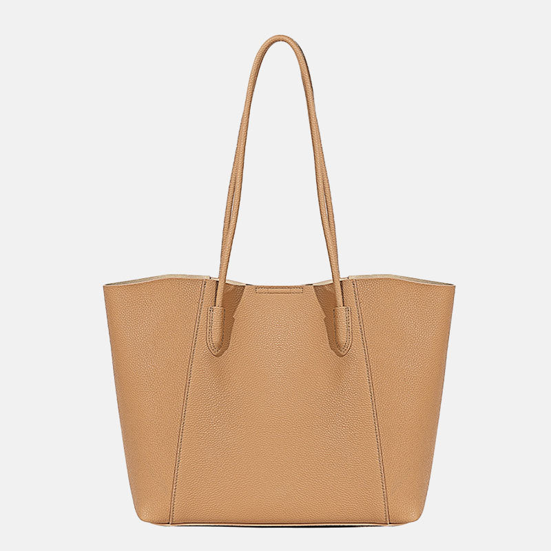 Women’s Genuine Leather Minimalist Shoulder Tote Bag image