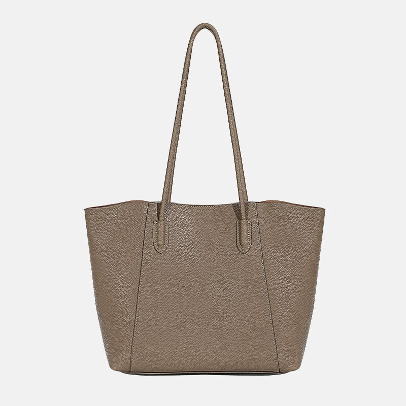 Women’s Genuine Leather Minimalist Shoulder Tote Bag image 4