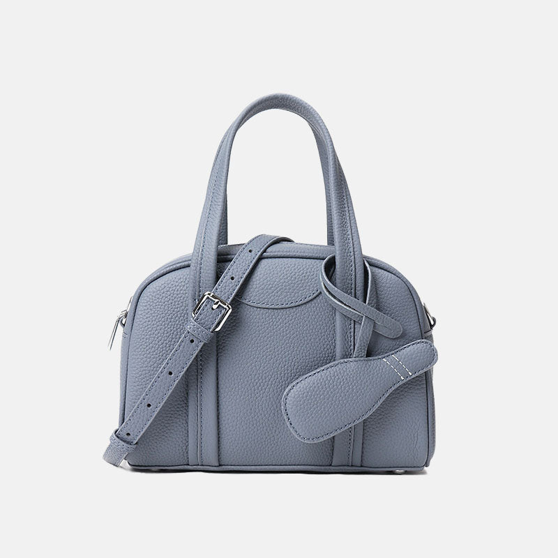 Women’s Genuine Leather Minimalist Zipper Crossbody Handbag image 4