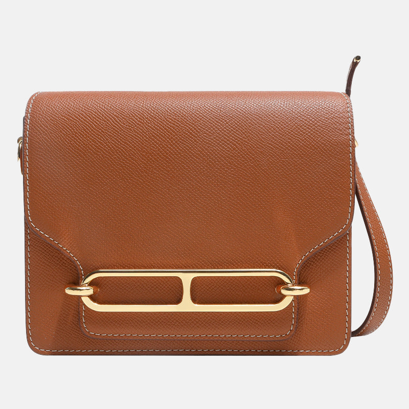 Women’s Genuine Leather Pig Nose Lock Buckle Crossbody Bag image