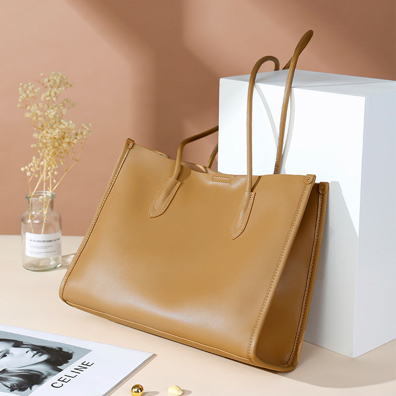 Women’s Genuine Leather Shoulder Tote Bag image 3