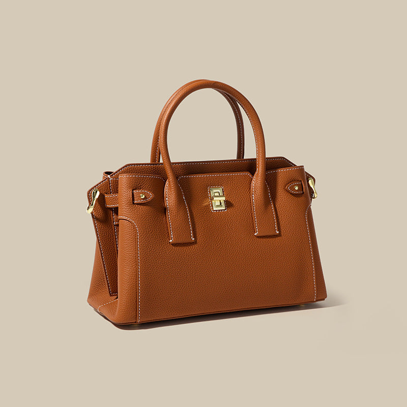 Women’s Genuine Leather Top Handle Crossbody Bag in Minimalist image 2