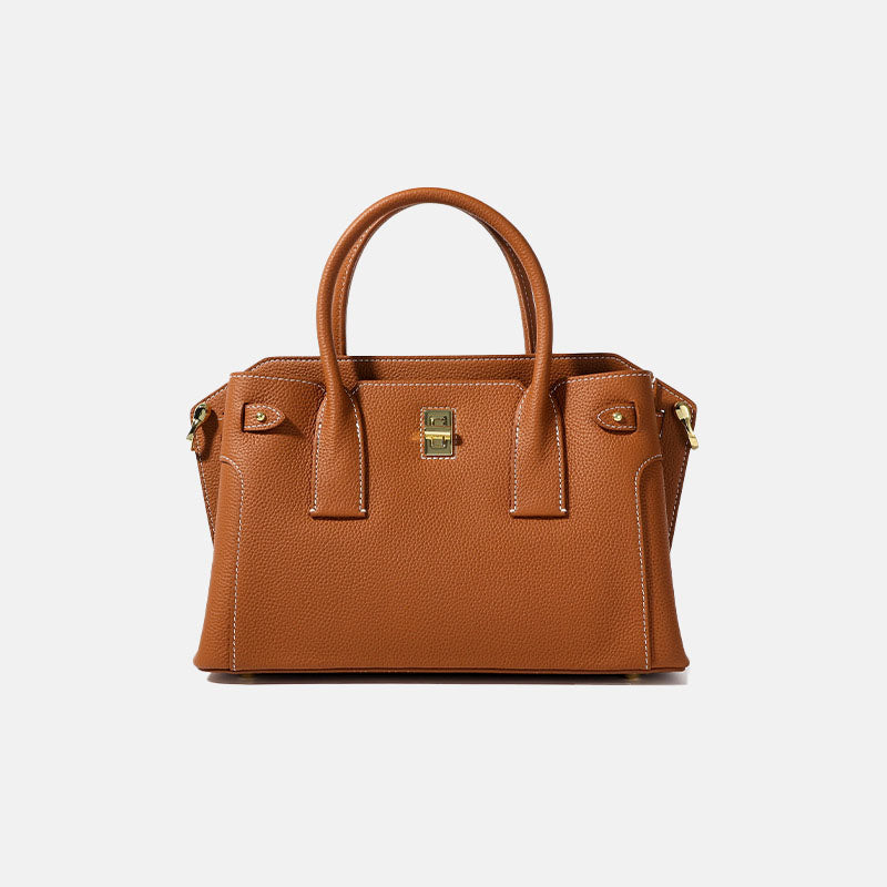 Women’s Genuine Leather Top Handle Crossbody Bag in Minimalist image
