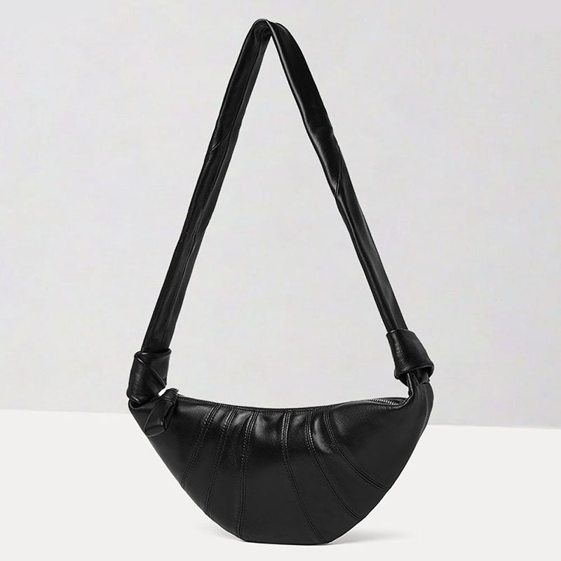 Women’s Genuine Leather Vintage Dumpling Shape Single Shoulder Crossbody Bag image 3