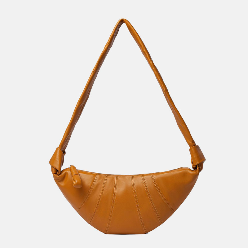 Women’s Genuine Leather Vintage Dumpling Shape Single Shoulder Crossbody Bag image 7