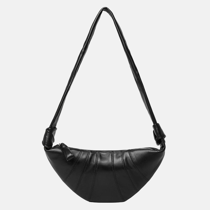 Women’s Genuine Leather Vintage Dumpling Shape Single Shoulder Crossbody Bag image