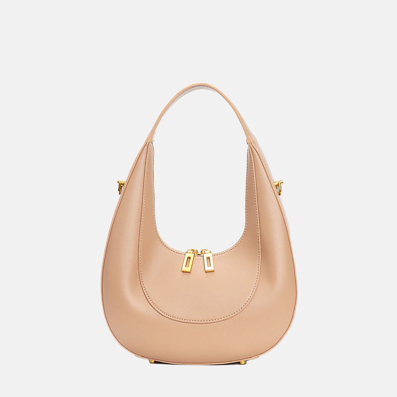 Women’s Genuine Leather Zipper Crossbody Shoulder Hobo Bags image 4