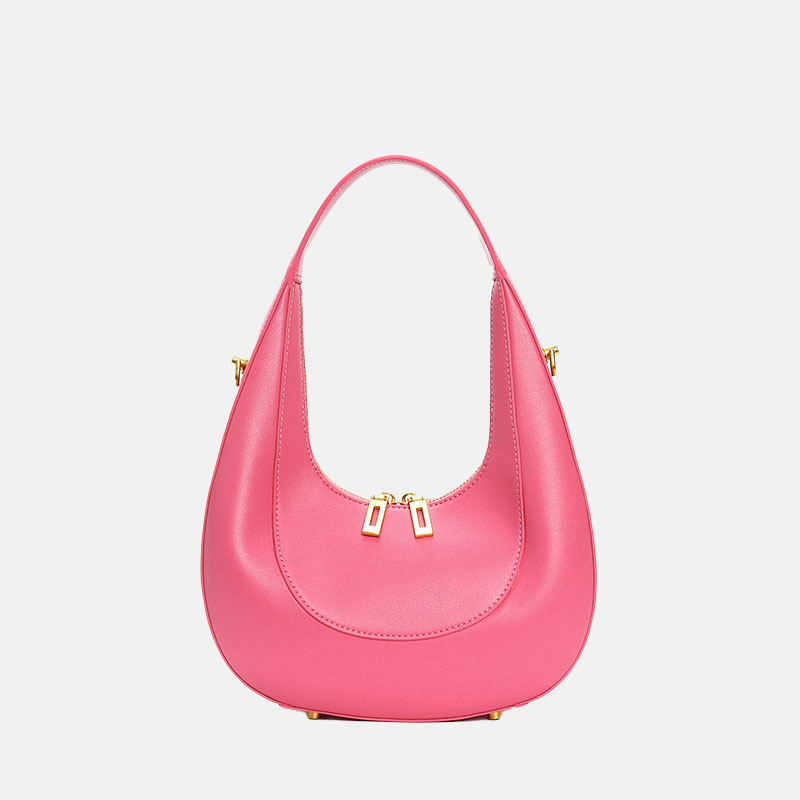 Women’s Genuine Leather Zipper Crossbody Shoulder Hobo Bags image 6
