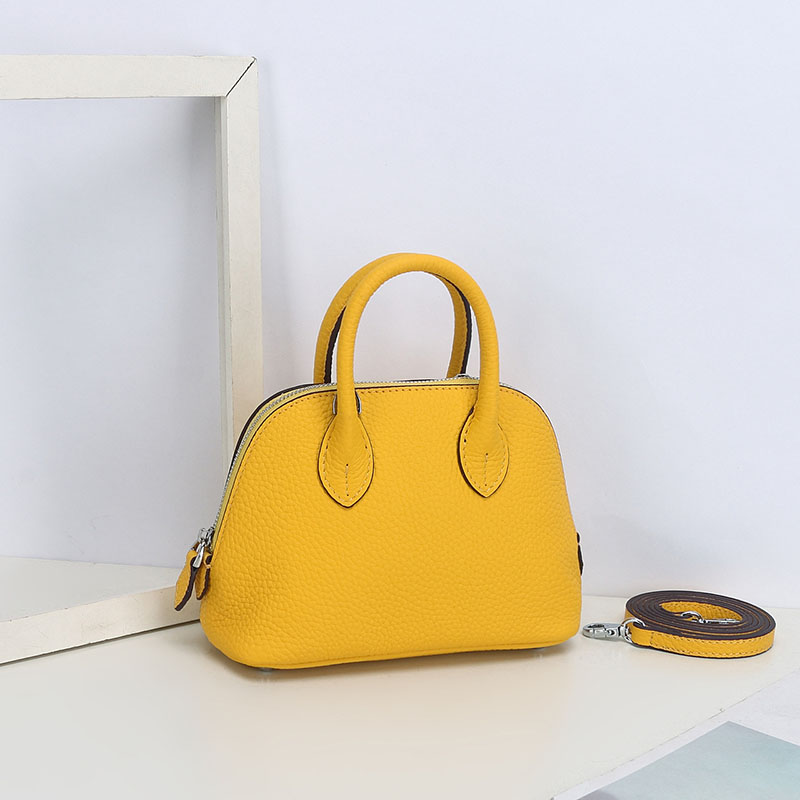 Women’s Genuine Leather Zipper Shell-Shaped Handbag image 11