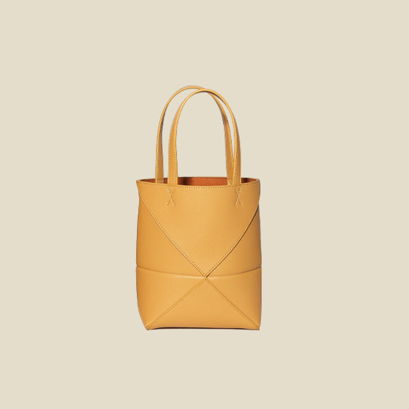 Women’s Geomatric Split Cowhide Tote Bags image 10