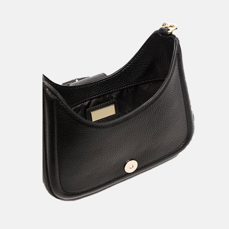 Women’s Golden Buckle Baguette Bags in Genuine Leather image 3