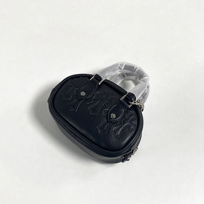 Women’s Handmade Small Top Handle Purse in Full Grain Cowhide Leather image 6