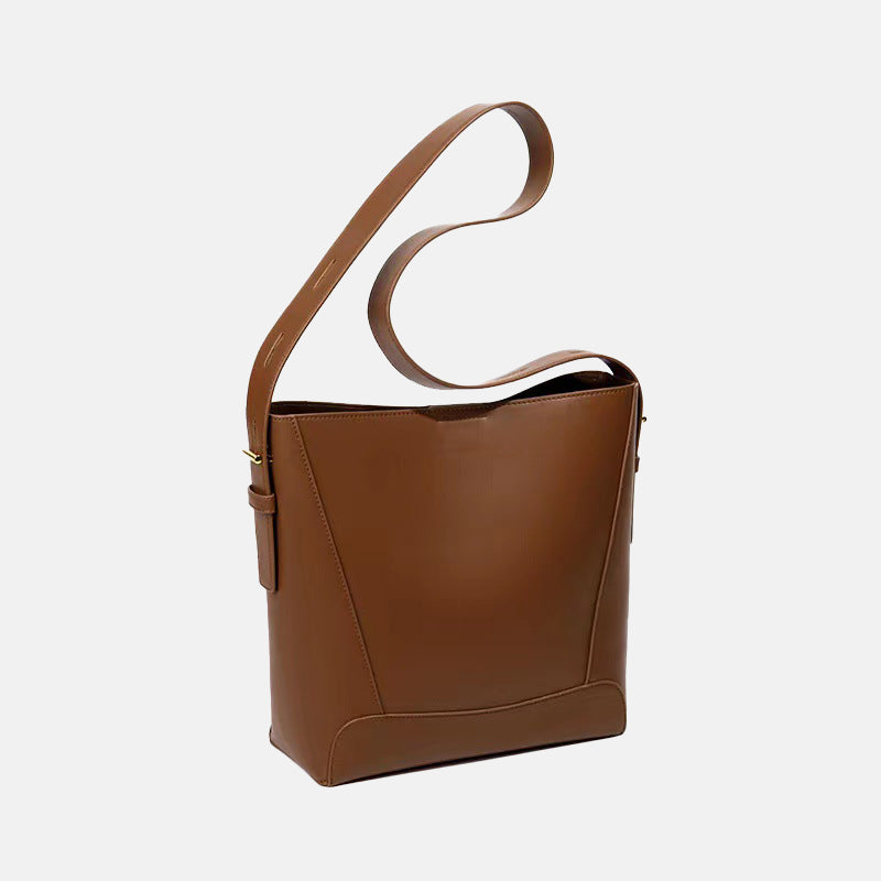 Women’s Large Capacity Leather Bucket Bag image 4