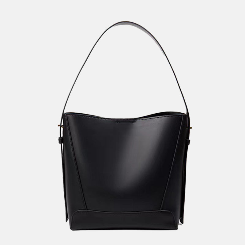 Women’s Large Capacity Leather Bucket Bag image 8