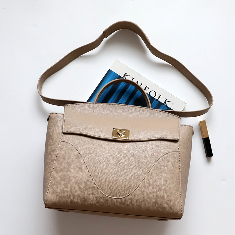Women’s Large Capacity Leather Shoulder Bag for Daily Use image 6