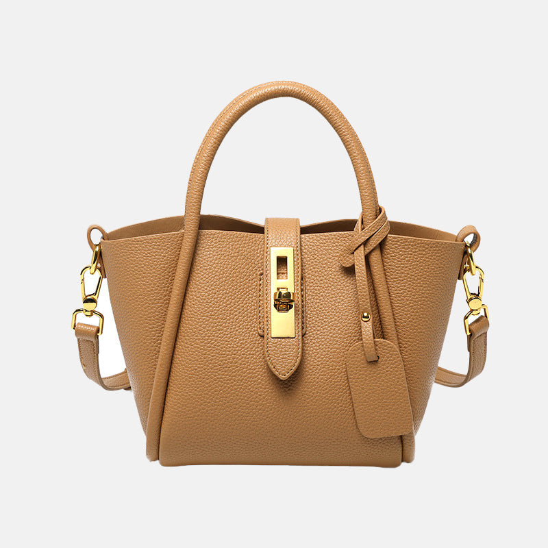 Women’s Leather Bucket Bags with Top Handle image
