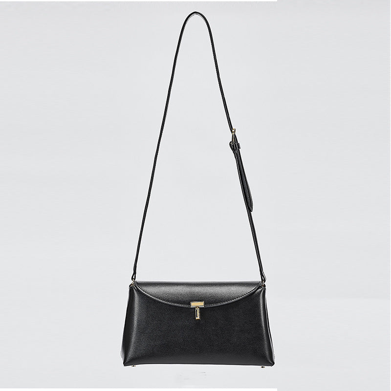 Women’s Leather Minimalist Crossbody Bags In Black image