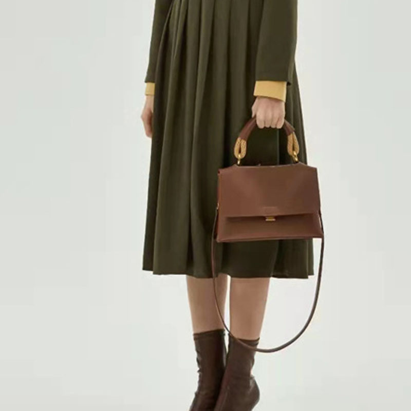 Women’s Leather Vintage Lock Buckle Crossbody Messenger Handbags image 5
