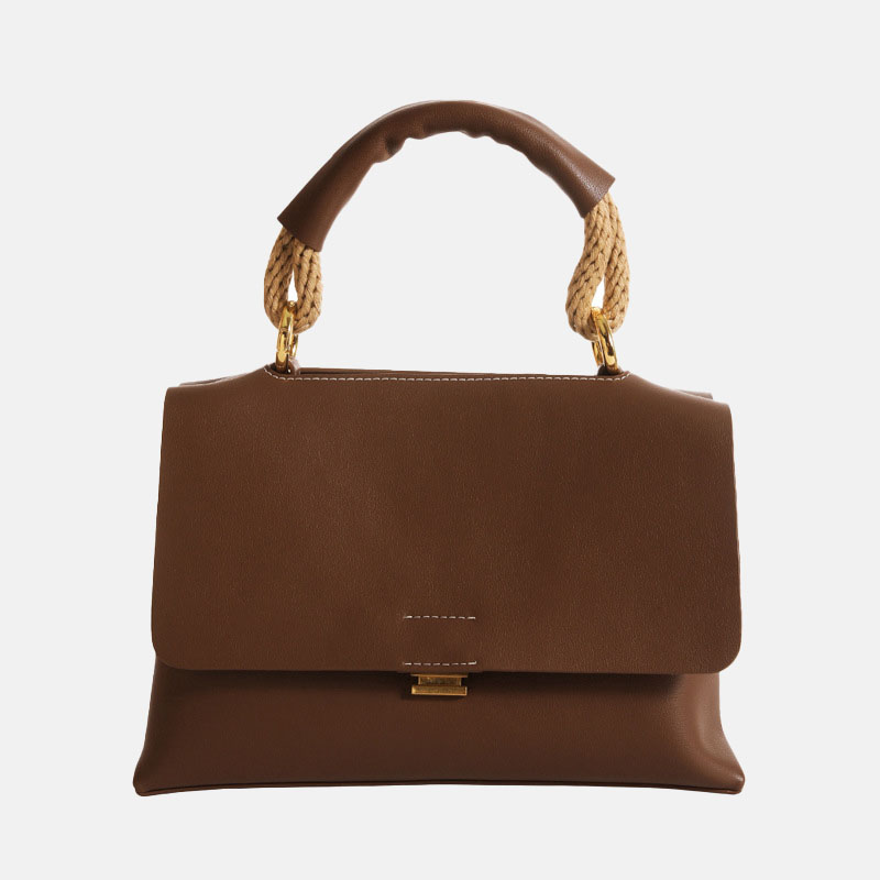 Women’s Leather Vintage Lock Buckle Crossbody Messenger Handbags image